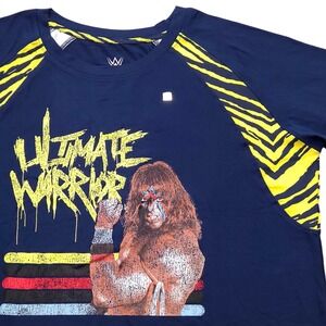 NWT WWE Wrestling Graphic Retro Design Ultimate Warrior‎ T-Shirt Mens Medium